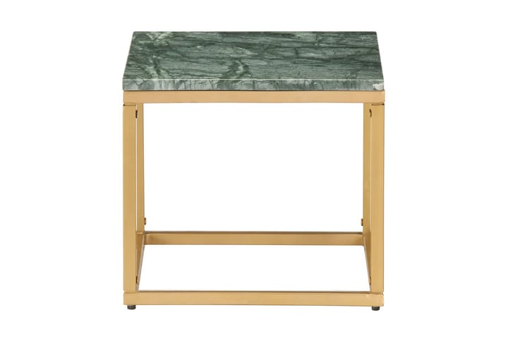 Soffbord grön 40x40x35 cm äkta sten med marmorstruktur - Grön - Alla Möbler - Bord - Soffbord