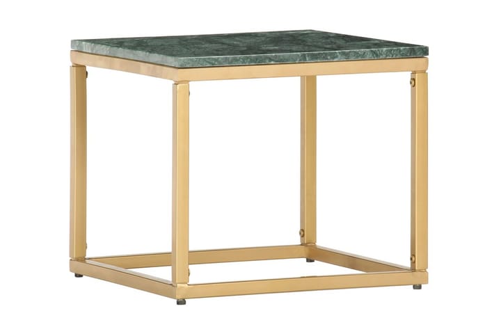 Soffbord grön 40x40x35 cm äkta sten med marmorstruktur - Grön - Alla Möbler - Bord - Soffbord