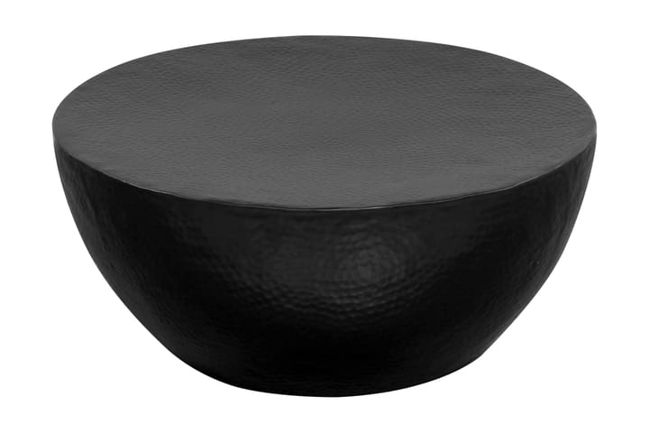 Soffbord hamrad aluminium 70x30 cm svart - Svart - Alla Möbler - Bord - Soffbord
