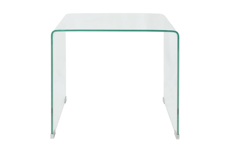 Soffbord härdat klarglas 49,5x50x45 cm - Transparent - Alla Möbler - Bord - Soffbord