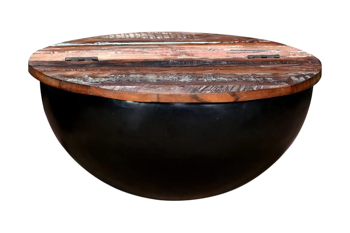 Soffbord i återvunnet trä skålformad svart - Svart - Alla Möbler - Bord - Soffbord