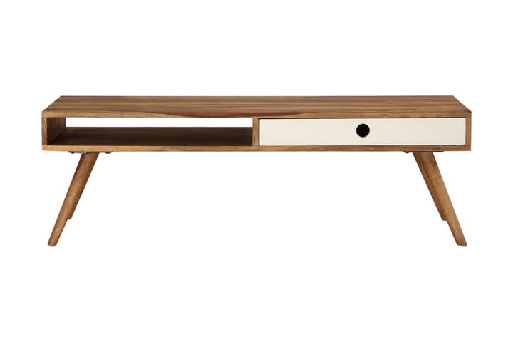 Soffbord i massivt sheshamträ 110x50x35 cm - Brun - Vardagsrumsmöbler - Vardagsrumsbord
