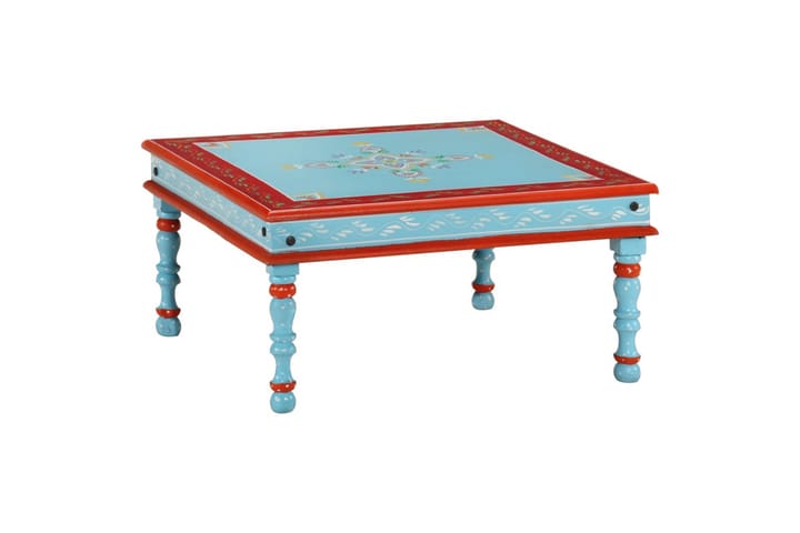 Soffbord massivt mangoträ blå handmålat - Blå - Alla Möbler - Bord - Soffbord