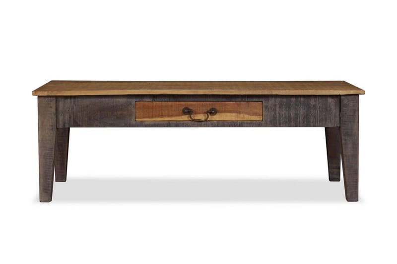 Soffbord massivt trä vintage 118x60x40 cm - Brun - Alla Möbler - Bord - Soffbord