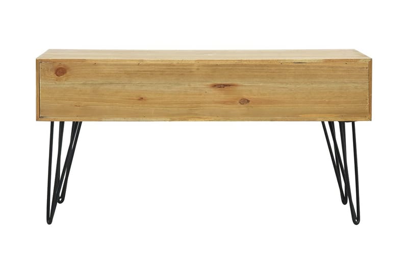 Soffbord med 2 lådor sniderier brun 80x40x40,5 cm trä - Brun - Alla Möbler - Bord - Soffbord