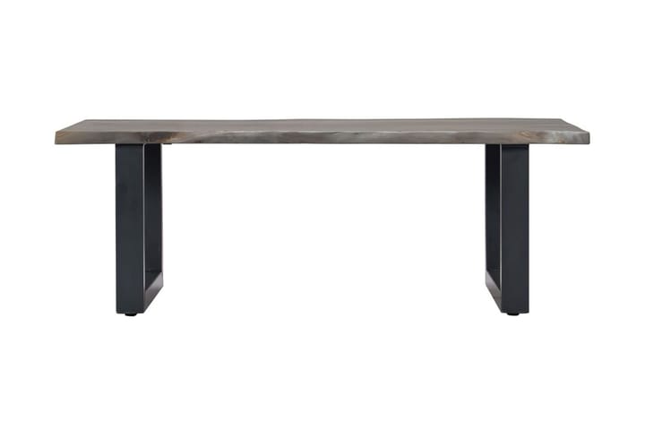 Soffbord med levande kanter grå 115x60x40 cm massivt akaciat - Grå - Alla Möbler - Bord - Soffbord
