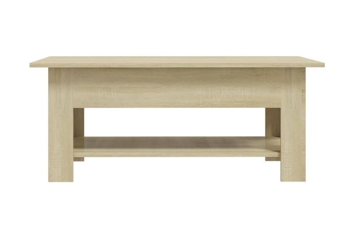 Soffbord sonoma-ek 102x55x42 cm spånskiva - Brun - Vardagsrumsmöbler - Vardagsrumsbord