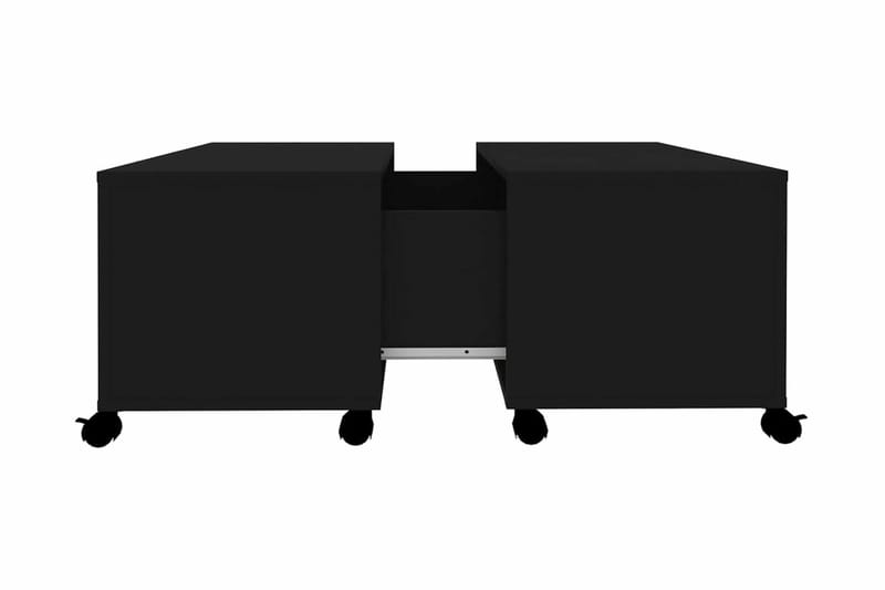 Soffbord svart 75x75x38 cm spånskiva - Svart - Vardagsrumsmöbler - Vardagsrumsbord