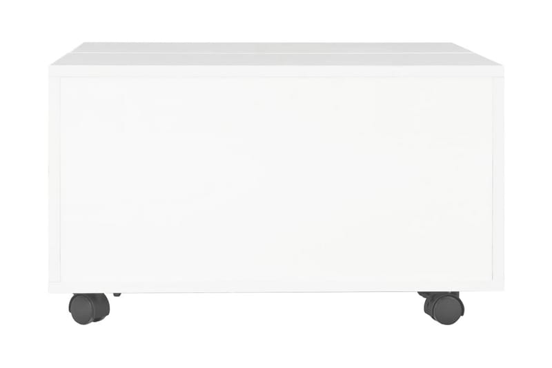Soffbord vit högglans 60x60x35 cm spånskiva - Vit - Alla Möbler - Bord - Soffbord