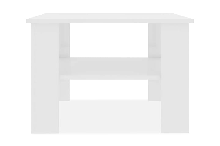 Soffbord vit högglans 60x60x42 cm spånskiva - Vit - Alla Möbler - Bord - Soffbord