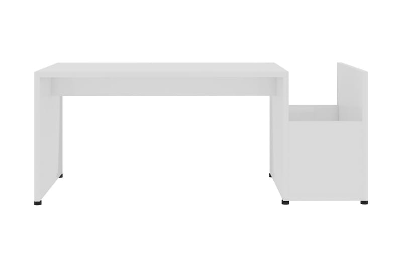 Soffbord vit högglans 90x45x35 cm spånskiva - Vit - Alla Möbler - Bord - Soffbord