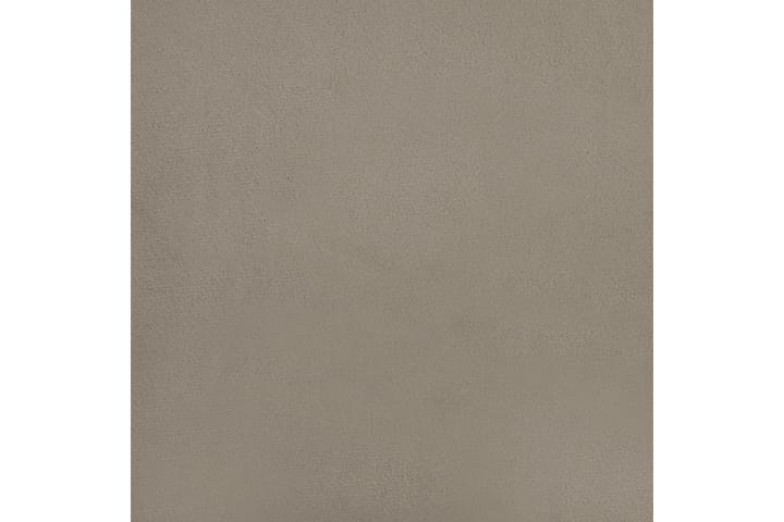 Fotpall ljusgrå 78x56x32 cm sammet - Grå - Alla Möbler - Fåtöljer & pallar - Fotpallar