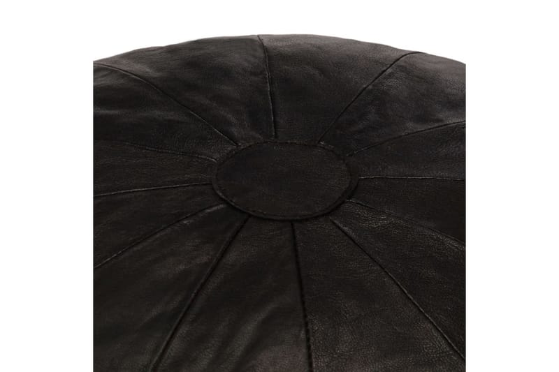 Sittpuff svart 40x35 cm äkta getskinn - Svart - Alla Möbler - Fåtöljer & pallar - Puffar & sittpuffar