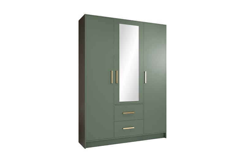 Garderob 153 cm - Grön|Guld - Alla Möbler - Förvaring - Garderober