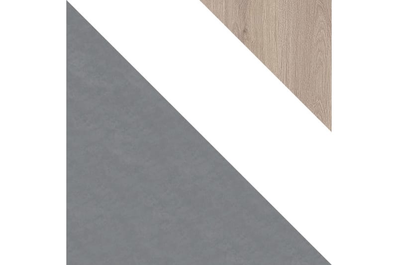 Garderob 90 cm - Grå|Vit|Trä/Natur - Alla Möbler - Förvaring - Garderober