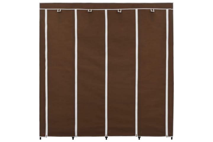 Garderob med 4 utrymmen brun 175x45x170 cm - Brun - Alla Möbler - Förvaring - Garderober