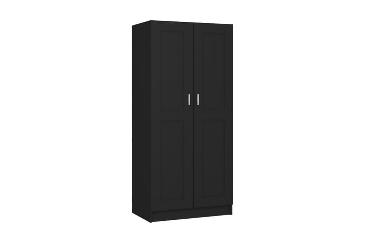 Garderob svart 82,5x51,5x180 cm spånskiva - Svart - Alla Möbler - Förvaring - Hallgarderober