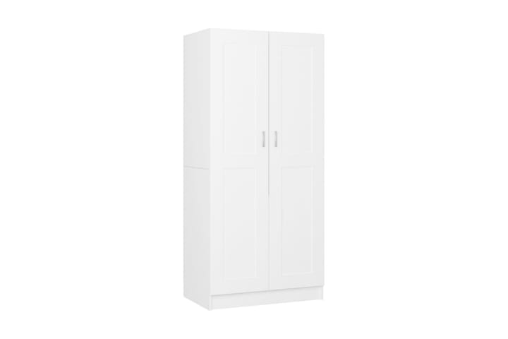 Garderob vit 82,5x51,5x180 cm spånskiva - Vit - Alla Möbler - Förvaring - Garderober
