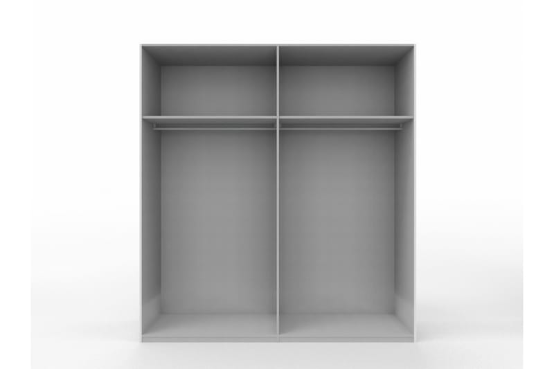 Ginorio Garderob 200 cm - Svart - Alla Möbler - Förvaring - Garderober
