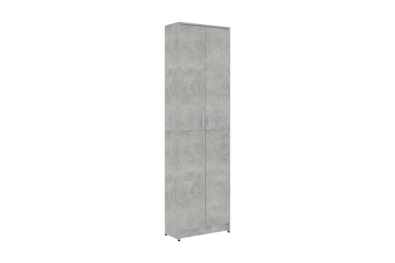Hallgarderob betonggrå 55x25x189 cm spånskiva - Grå - Alla Möbler - Förvaring - Garderober