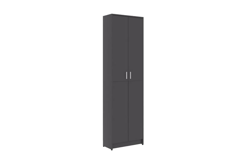 Hallgarderob grå 55x25x189 cm spånskiva - Grå - Alla Möbler - Förvaring - Garderober