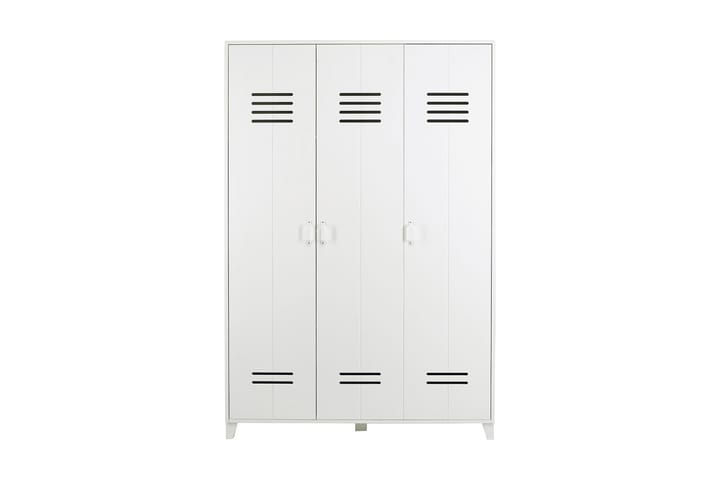 Torrey Garderob 123 cm - Vit Tall - Alla Möbler - Förvaring - Garderober