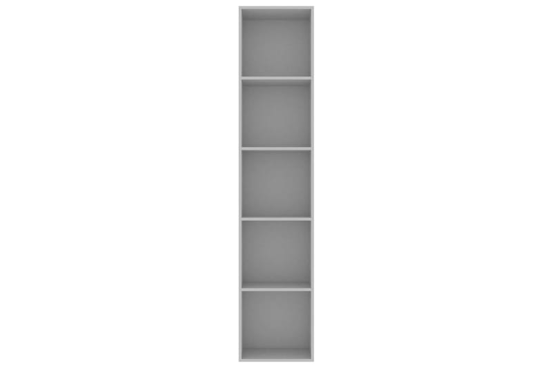 Bokhylla grå 40x30x189 cm spånskiva - Grå - Alla Möbler - Förvaring - Hyllor
