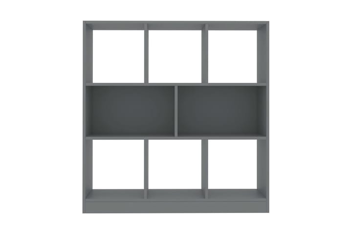 Bokhylla grå 97,5x29,5x100 cm spånskiva - Grå - Alla Möbler - Förvaring - Hyllor