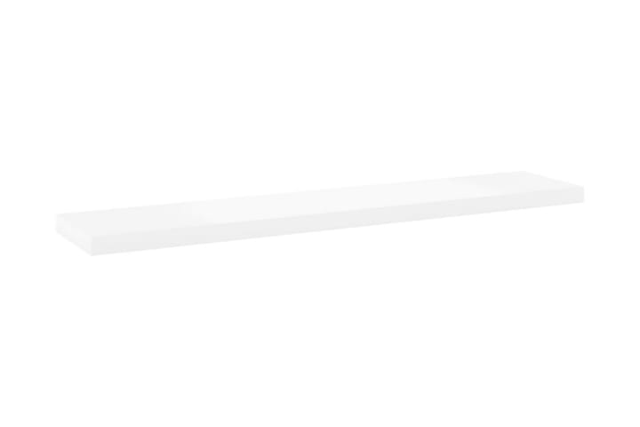 Svävande vägghylla ek och vit 120x23,5x3,8 cm MDF - Brun - Alla Möbler - Förvaring - Hyllor