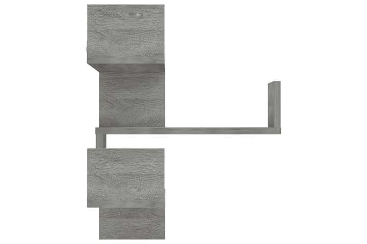 Vägghörnhylla 2 st grå sonoma 40x40x50 cm konstruerat trä - Grå - Alla Möbler - Förvaring - Hyllor