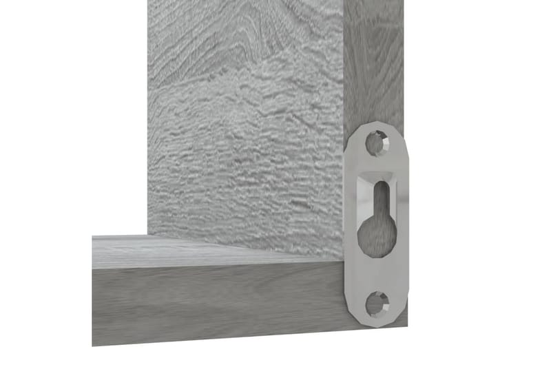 Vägghörnhylla 2 st grå sonoma 40x40x50 cm konstruerat trä - Grå - Alla Möbler - Förvaring - Hyllor