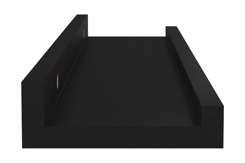 Vägghyllor 4 st svart 40x9x3 cm - Svart - Alla Möbler - Förvaring - Hyllor