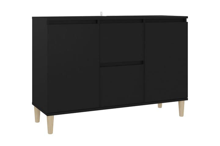 Skänk svart 103,5x35x70 cm spånskiva - Svart - Vardagsrumsmöbler - Förvaring vardagsrum