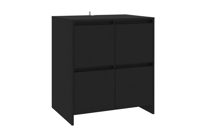Skänk svart 70x41x75 cm spånskiva - Svart - Alla Möbler - Förvaring - Skänkar
