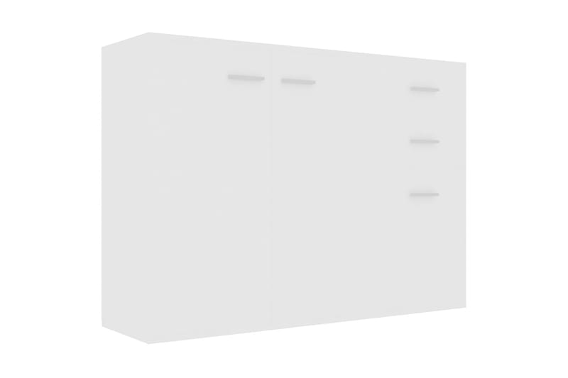 Skänk vit 105x30x75 cm spånskiva - Vit - Vardagsrumsmöbler - Förvaring vardagsrum