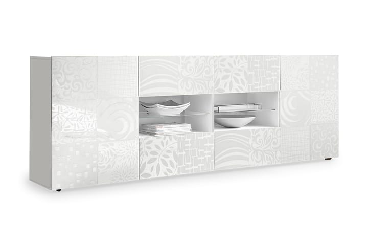 Westwik Sideboard 241 cm 4 Hyllor - Vit - Alla Möbler - Förvaring - Skänkar