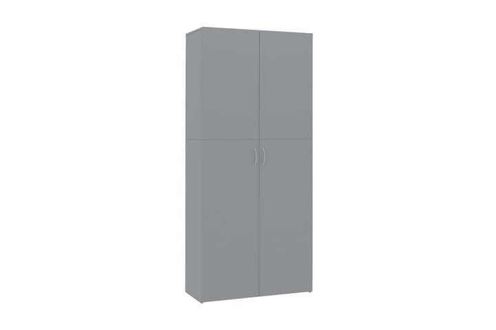 Skoskåp grå 80x35,5x180 cm spånskiva - Grå - Alla Möbler - Förvaring - Hallbyråer
