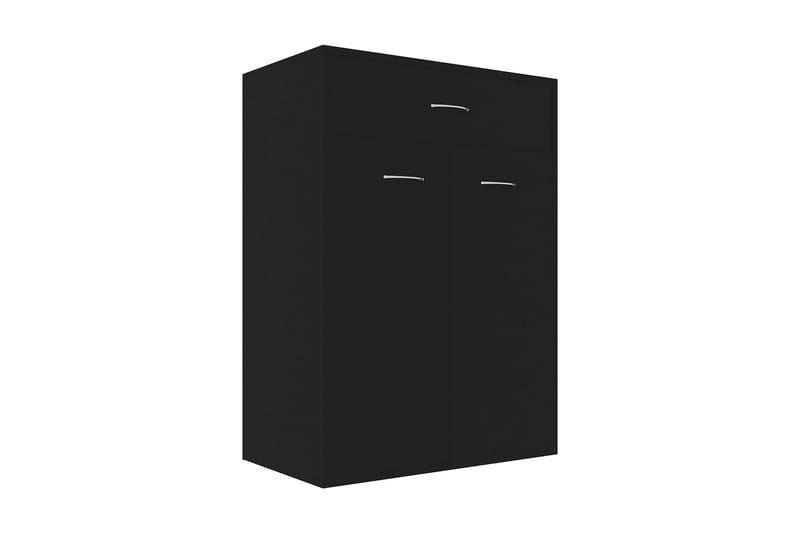 Skoskåp svart 60x35x84 cm spånskiva - Svart - Alla Möbler - Förvaring - Hallbyråer