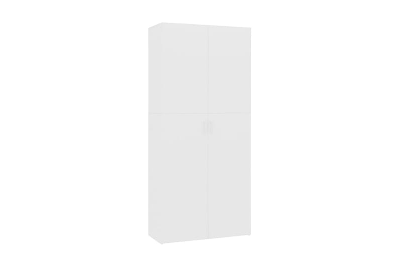 Skoskåp vit 80x35,5x180 cm spånskiva - Vit - Alla Möbler - Förvaring - Hallbyråer