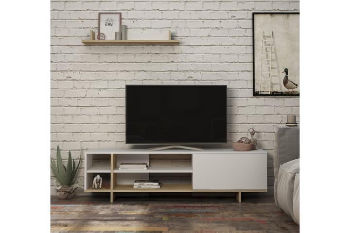 Grannerud TV-möbelset - Vit - Alla Möbler - Förvaring - Tv bänkar