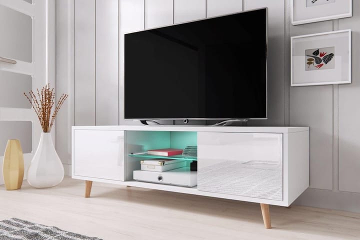 Knabe TV-bänk 140 cm - Vit - Alla Möbler - Förvaring - Tv bänkar