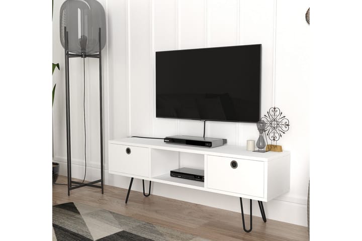 Liavik Tv-bänk - Vit - Alla Möbler - Förvaring - Tv bänkar
