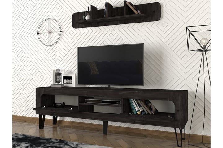 Malhi TV-Möbelset 180 cm - Svart - Alla Möbler - Förvaring - Tv bänkar