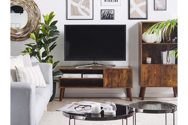 Meachen TV-bänk 110x40 cm - Mörkbrun - Alla Möbler - Förvaring - Tv bänkar