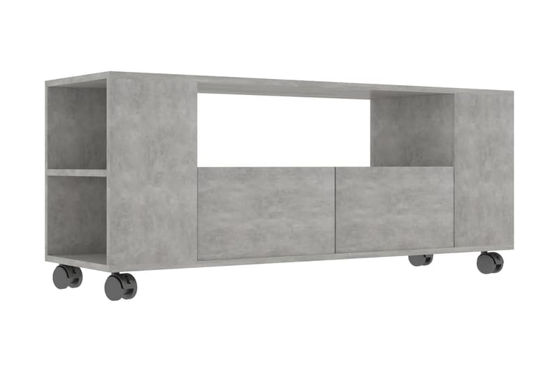 TV-bänk betonggrå 120x35x43 cm spånskiva - Grå - Alla Möbler - Förvaring - Tv bänkar