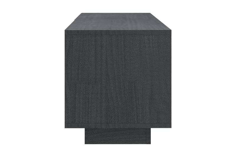 TV-bänk grå 110x30x33,5 cm massiv furu - Grå - Alla Möbler - Förvaring - Tv bänkar