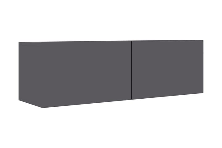TV-bänk grå högglans 100x30x30 cm spånskiva - Grå - Alla Möbler - Förvaring - Tv bänkar