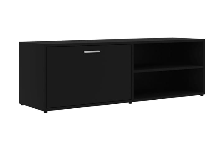 TV-bänk svart 120x34x37 cm spånskiva - Svart - Alla Möbler - Förvaring - Tv bänkar