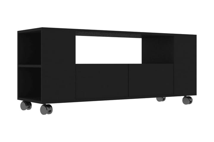 TV-bänk svart 120x35x43 cm spånskiva - Svart - Alla Möbler - Förvaring - Tv bänkar