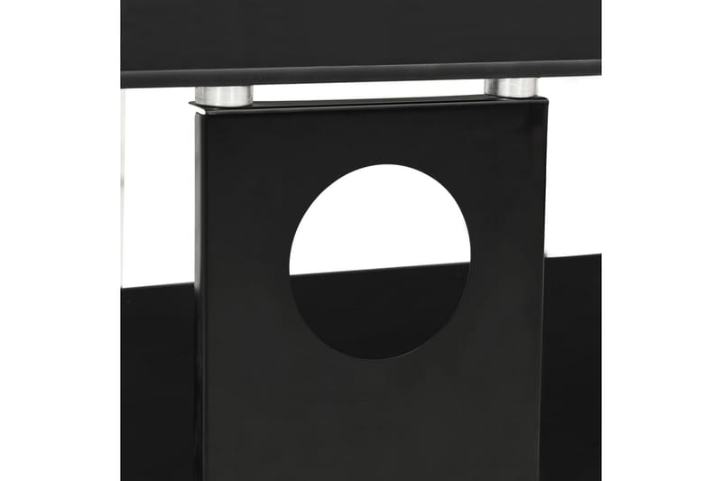 TV-bänk svart 75x40x40 cm härdat glas - Svart - Alla Möbler - Förvaring - Tv bänkar